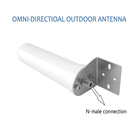 GOBOOST Antenne extérieure omnidirectionnelle 10 dBi, connecteur femelle N large bande pour WLAN/amplificateur de signal, accessoires d'amplificateur de signal