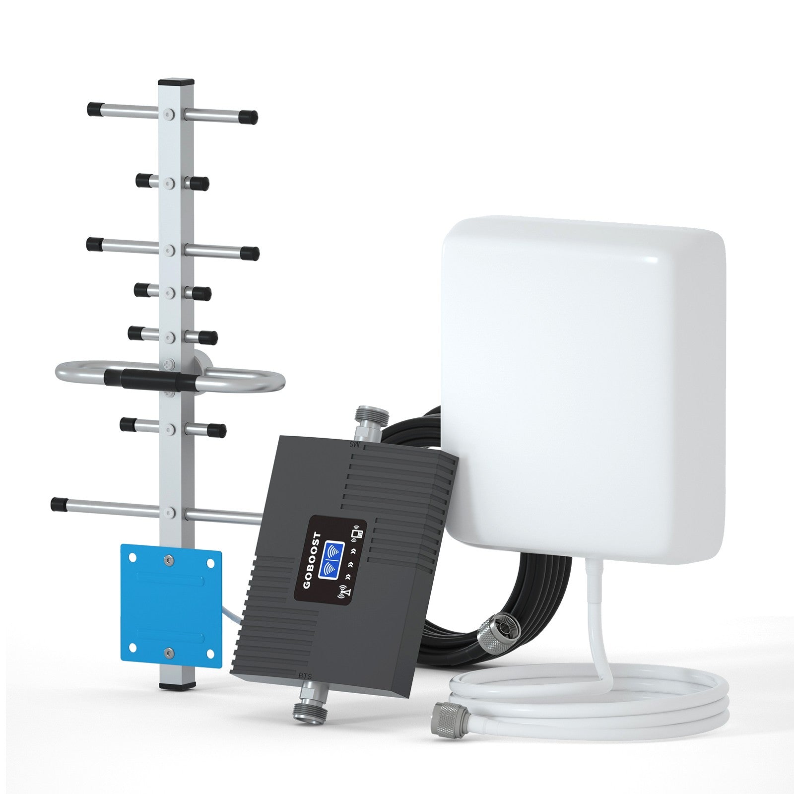 GOBOOST Cell Phone Signal Booster Band2&5 with Yagi Antenna
