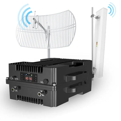 GOBOOST El mejor amplificador de señal de teléfono celular para áreas rurales 5G admite compatibilidad mundial de 3 bandas